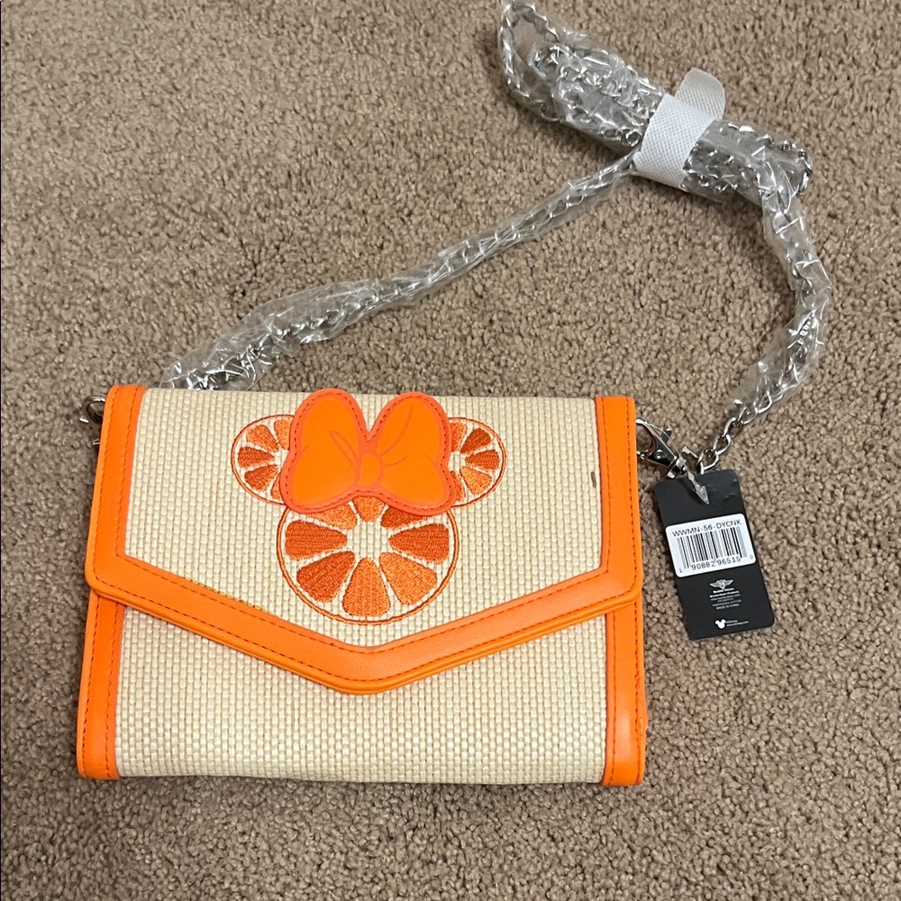 Buckle-Down Disney Orange and Cream Crossbody Bag